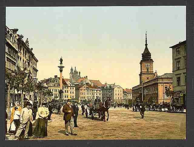 Vintage Faubourg de Cracow Warsaw A4 Photo Print