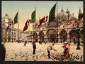 Vintage Feeding Pigeons in St Marks Place Venice A4 Photo Print