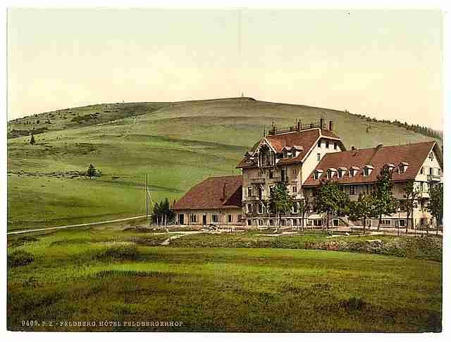 Vintage Feldberger Hotel Feldberg Black Forest Baden A4 Photo Print