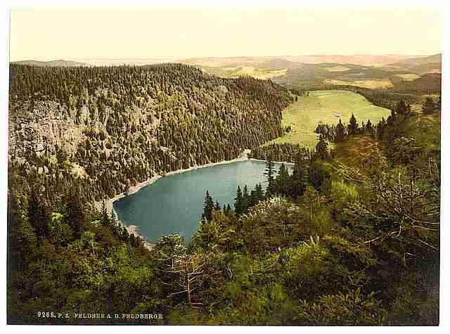 Vintage Feldsee and Feldberger Hotel Black Forest Baden A4 Photo Print