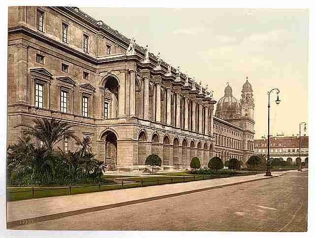 Vintage Festsaal Building Munich Bavaria A4 Photo Print