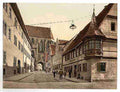 Vintage Feuerleins bow windows Rothenburg Bavaria A4 Photo Print