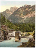 Vintage Finstermunz Old I Tyrol A4 Photo Print
