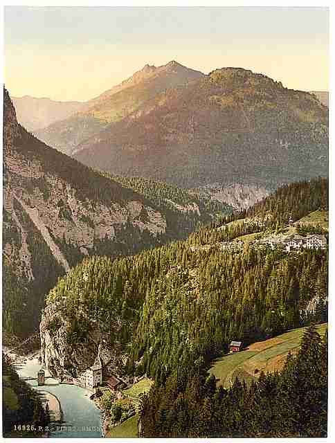 Vintage Finstermunz Old II Tyrol A4 Photo Print