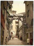 Vintage Fiume a street Croatia A4 Photo Print