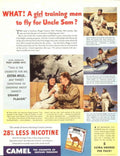 Vintage Flying Men 1940s Vintage Retro Advert Poster