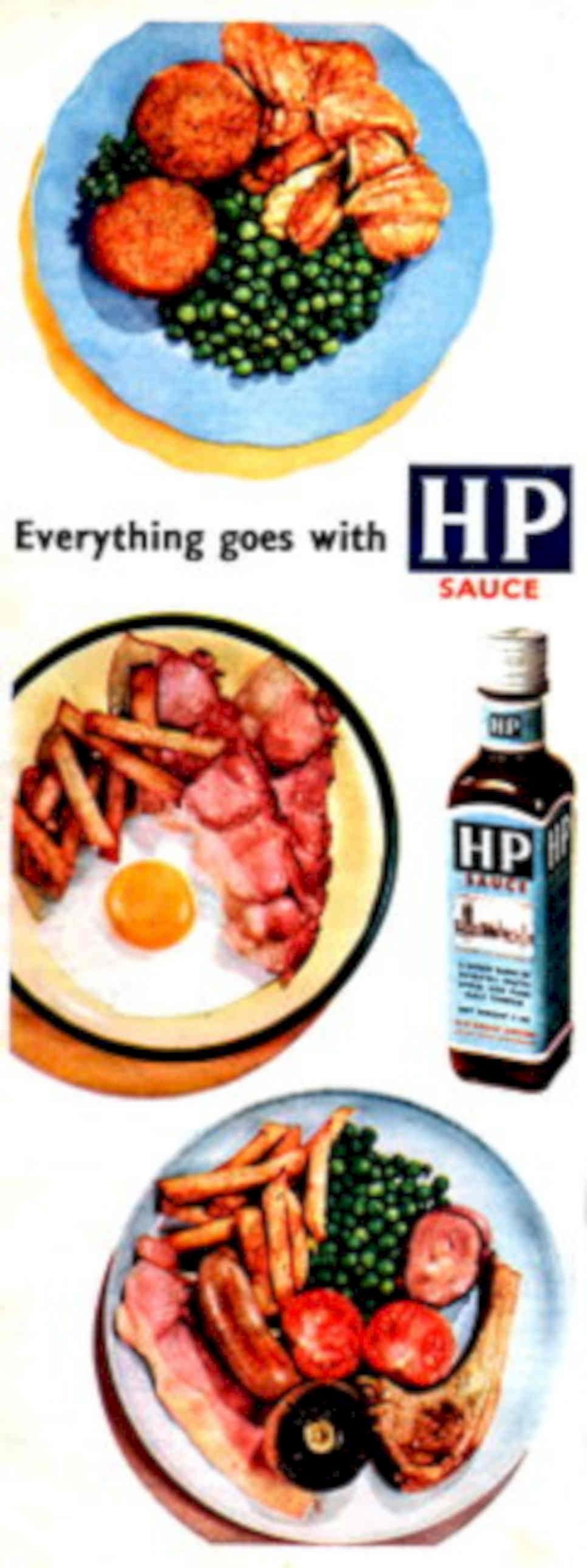Vintage Food Sauce 1950s Vintage Retro Advert Poster