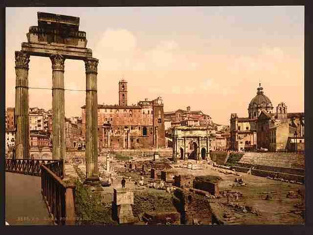 Vintage Forum Boario Rome A4 Photo Print