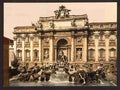 Vintage Fountain of Trevi Rome A4 Photo Print