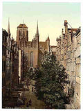 Vintage Frauengasse Danzig West Prussia A4 Photo Print