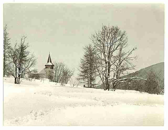 Vintage Frauenkirch near Davos Grisons A4 Photo Print