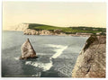 Vintage Freshwater Bay And Stag Rock Isle Of Wight England A4 Photo Print