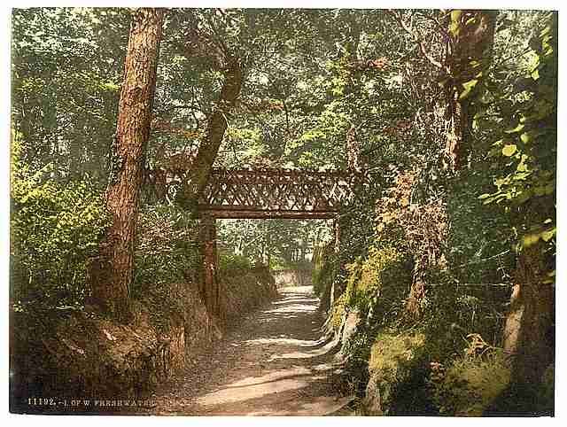 Vintage Freshwater Bay Tennysons home Isle of Wight A4 Photo Print