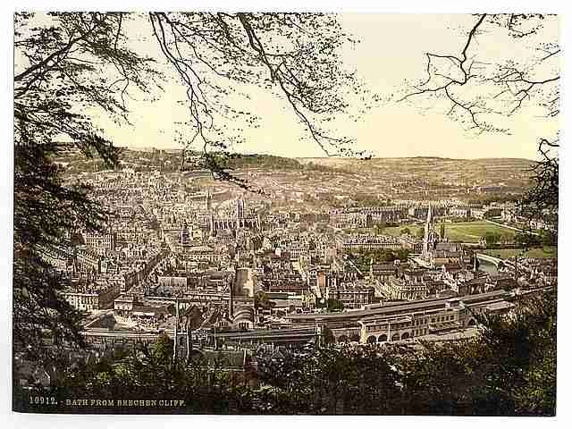Vintage From Beechen Cliff Bath A4 Photo Print