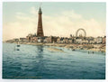 Vintage From Central Pier Blackpool England A4 Photo Print