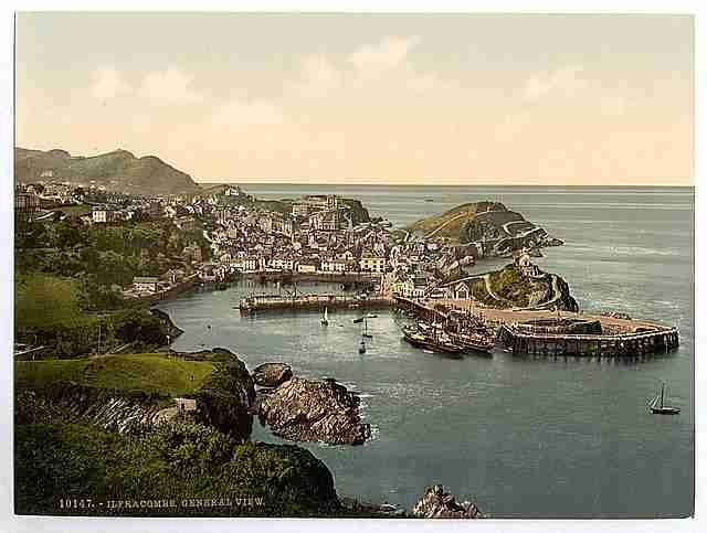 Vintage From Hillsborough Ilfracombe A4 Photo Print