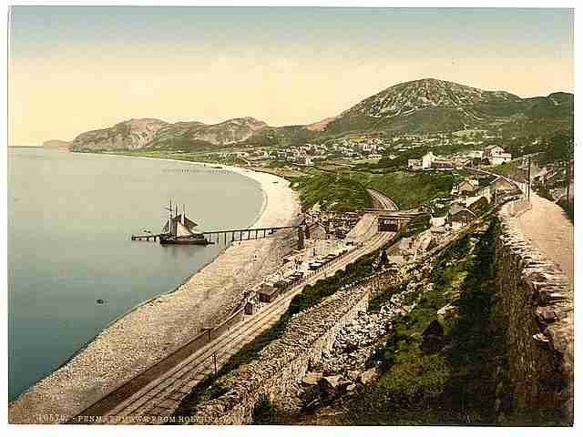 Vintage From Holyhead Road Penmaenmawr A4 Photo Print