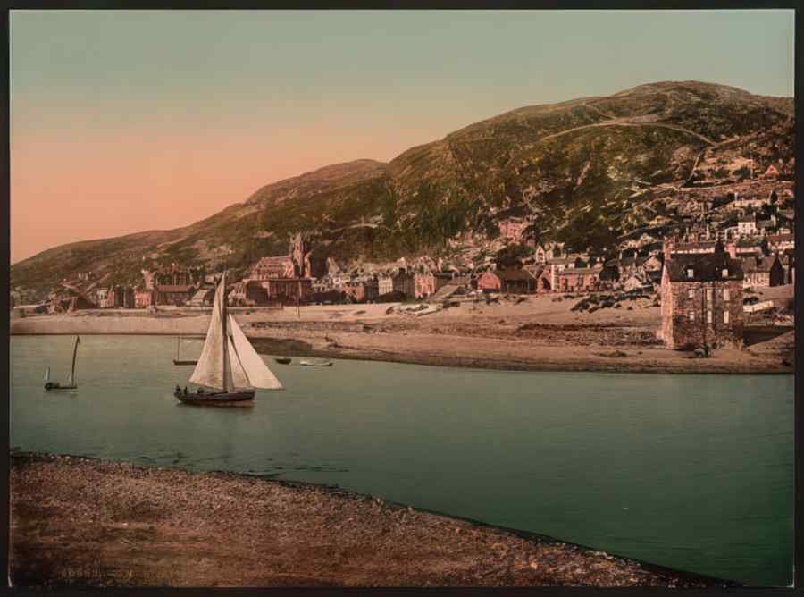 Vintage From Island Barmouth Wales A4 Photo Print