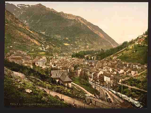 Vintage From La Railliere Cauterets Pyrenees A4 Photo Print