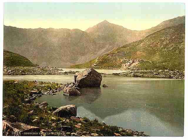 Vintage From Llyn Llydaw Snowdon A4 Photo Print