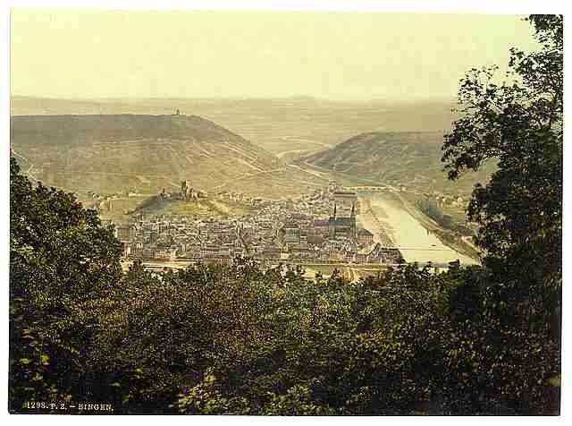 Vintage From Niederwald Bingen the Rhine A4 Photo Print