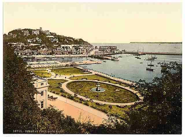Vintage From Rock Walk Torquay A4 Photo Print