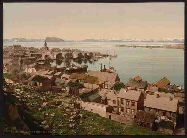 Vintage From St Hanshaugen Hammerfest A4 Photo Print