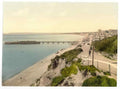 Vintage From The East Cliff Bournemouth England A4 Photo Print