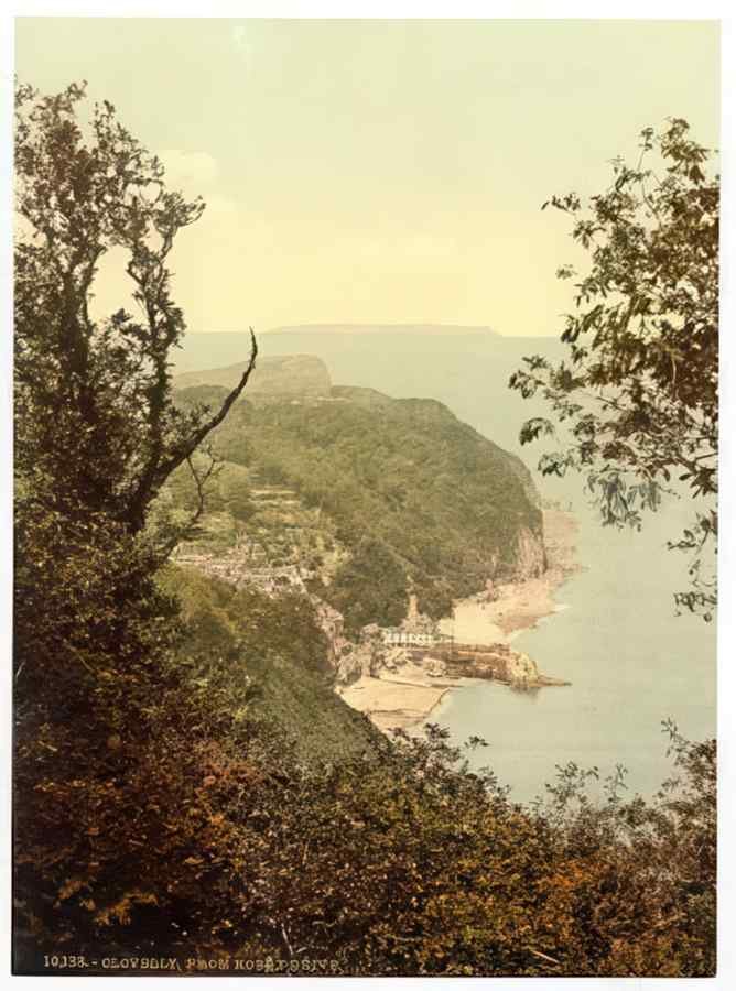 Vintage From The Hobby Drive Clovelly England A4 Photo Print