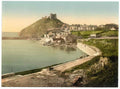Vintage From The Parade Criccieth Castle Wales A4 Photo Print