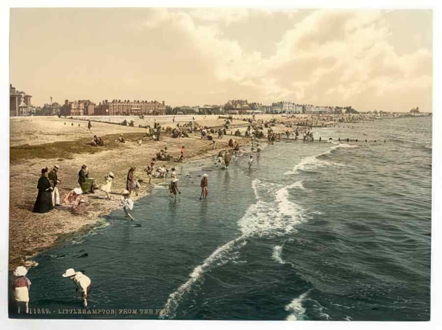 Vintage From The Pier Littlehampton England A4 Photo Print