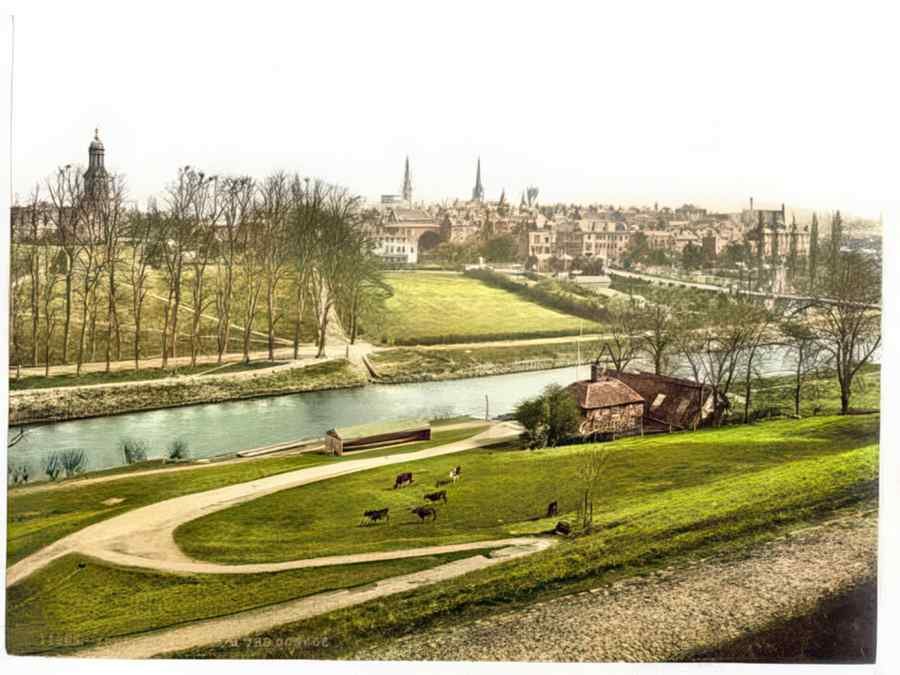 Vintage From The School Shrewsbury England A4 Photo Print