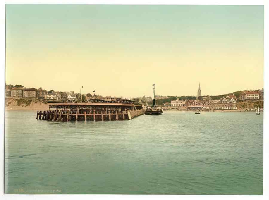 Vintage From The Sea Bournemouth England A4 Photo Print