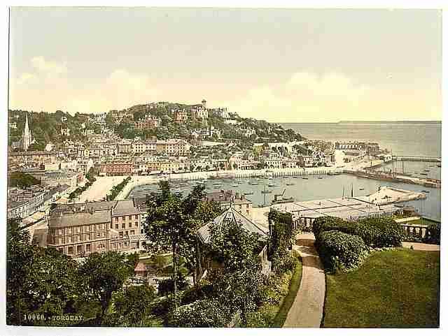 Vintage From Waldren Hill Torquay A4 Photo Print