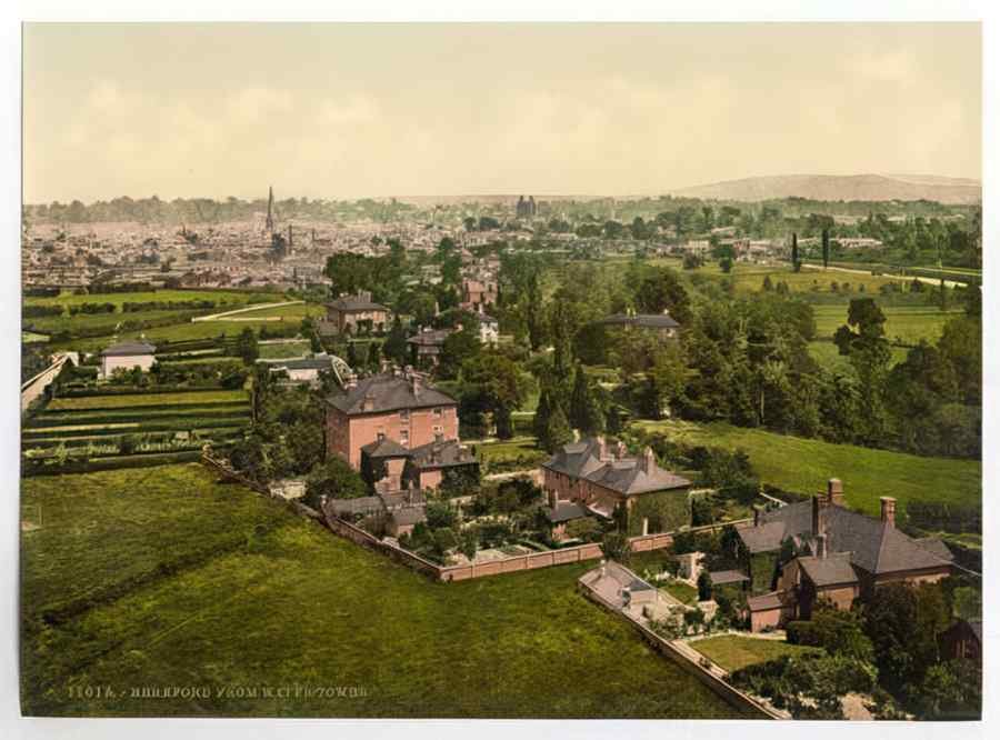 Vintage From Water Tower Hereford England A4 Photo Print