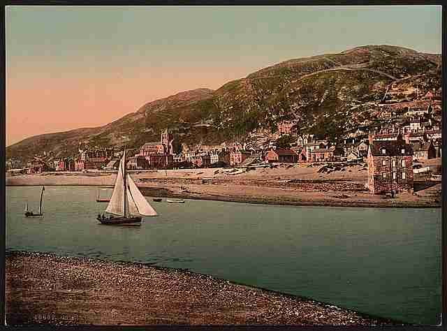 Vintage From island Barmouth A4 Photo Print