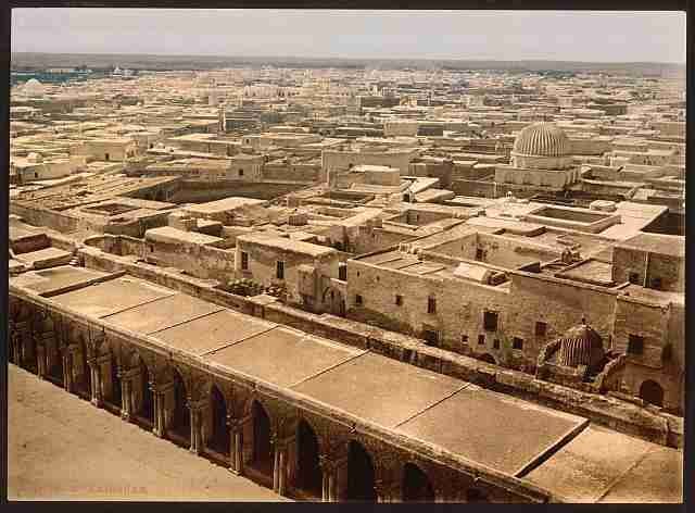 Vintage From minaret of the Great Mosque Kairwan A4 Photo Print