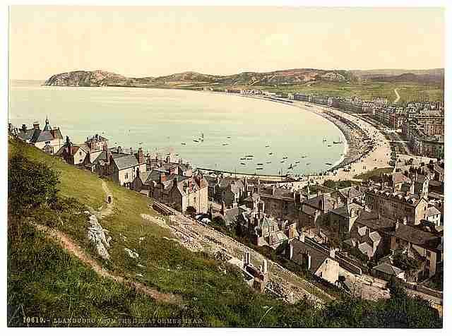 Vintage From the Great Ormes Head Llandudno A4 Photo Print