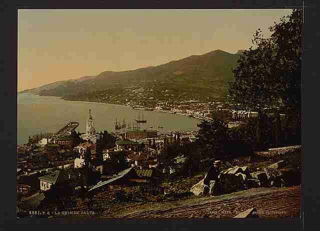 Vintage From the Gursuff Road Jalta the Crimea A4 Photo Print