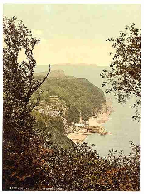Vintage From the Hobby Drive Clovelly A4 Photo Print