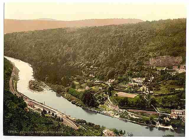 Vintage From the Rock I Symonds Yat A4 Photo Print