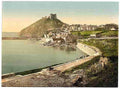 Vintage From the parade Criccieth Castle A4 Photo Print