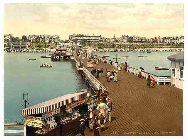 Vintage From the pier Clacton on Sea A4 Photo Print