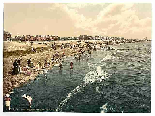 Vintage From the pier Littlehampton A4 Photo Print