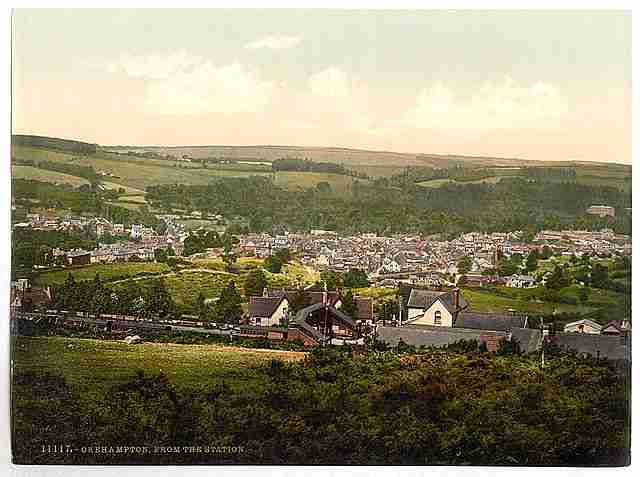 Vintage From the station Okehampton A4 Photo Print