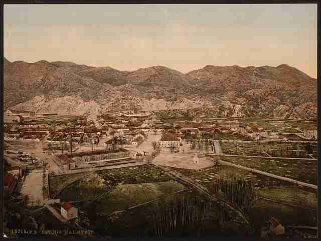 Vintage From the west Cetinje A4 Photo Print