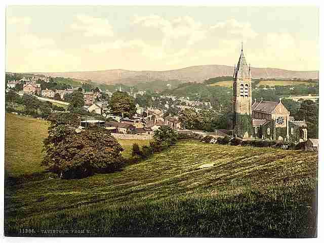 Vintage From the west Tavistock A4 Photo Print