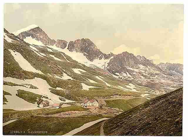 Vintage Furka Pass Galenstock Bernese Oberland 2 A4 Photo Print
