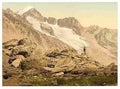 Vintage Furka Pass Galenstock Bernese Oberland A4 Photo Print