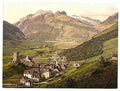Vintage Furka Pass Hospenthal Bernese Oberland A4 Photo Print